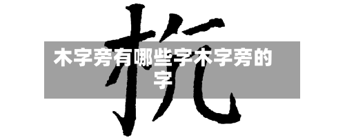 木字旁有哪些字木字旁的字